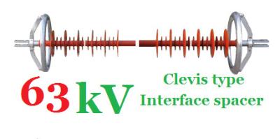 China 63kV van het de Isolatiepolymeer van de machtslijn Trekhaaktype Interfaceverbindingsstuk Te koop