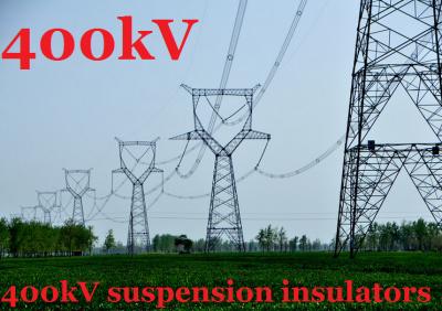 China 400kV Polymeric High Voltage Insulator Suspension Type Dual Corona Rings for sale