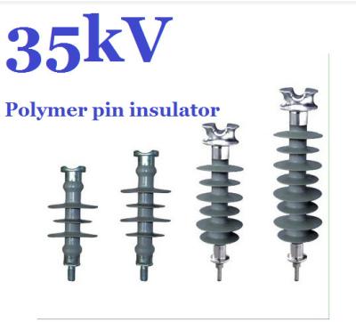 China 11kV - 36kV Silicon Rubber Polymer Pin Insulator For HV Distribution Lines for sale