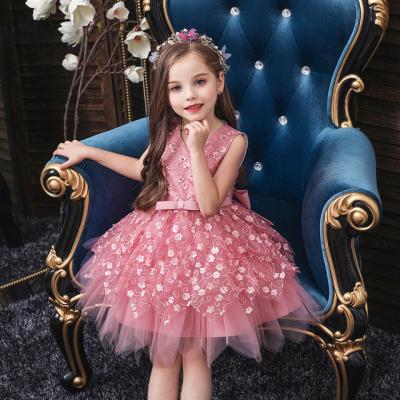 China JL00009 Wholesale Breathable Girls Dress Summer Baby Birthday Dress Irregular Performance Skirt for sale