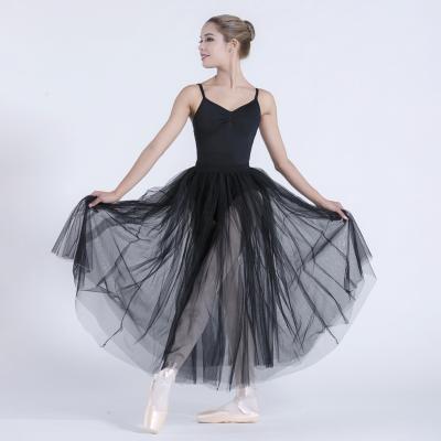 China Breathable Tutu 2020 new arrival classical ballet tutus ballet tops with two layers long professional ballet tutu for sale