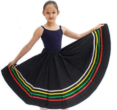 China Cheap Long Dance Skirts 3600036 Children's Character Skirt Wholesale Character Long Skirt Colorful Ballet Dance Long Skirt for sale