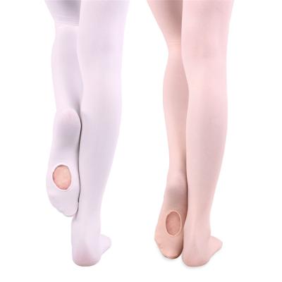 China Breathable Seamless-Nylon-Foot-Tube-Tights-Convertible-Ballet Tights BT00002 for sale