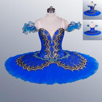 China TUTU low MOQ 1 piece professional classic blue TUTU girls blue ballet bird TUTU costumes for sale