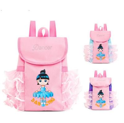 China Girls Dance Duffel Bag Kid Ballerina Embroidery Dancer Girls Ballet Shoulder Bag for sale