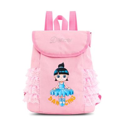 China Girls Dancing Duffel Bag Cute Princess Dancing Ballet Bag Bags for Ballerina Dancer Girls for sale