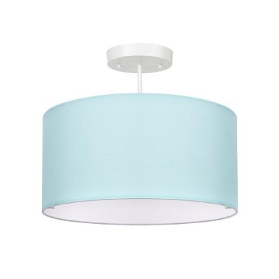 China Modern Modern TC Fabric Drum Shade Ceiling Lamp With 3 Light Source Children Lamp Kids Bedroom Decorative Lamp With Bottom Diffuser for sale