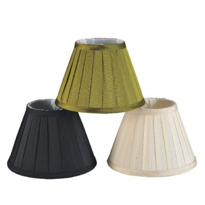 China Simple and Fashion High Quality Cheap Royal Design Round Conical Shape Pleated Shade Covers Chandelier Fabric Shade for Lighting Lamps for sale