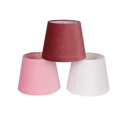 China European Cheap Wholesale Velvet Fabric Lamp Shades For Ceiling Lamps Indoor Pendant Lamp Shade Making Supplier for sale