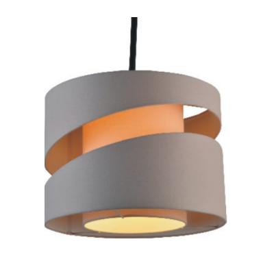 China Current Style Fashion Cotton Fabric Pendant Lamp Two Layer Lampshade Drum Cylinder Lamp Covers for sale