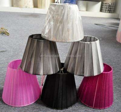 China Factory Price Modern Style Sail Sliver Wraps Lampshade Clip On Bulb For Wall Lamp+Table Lamp+Pendant Shade for sale