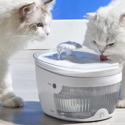 China New Smart Pet 2.5L Automatic Pet Water Dispenser Cat Water Fountain With IR Sensor Wireless Switch and Cat Mint for sale