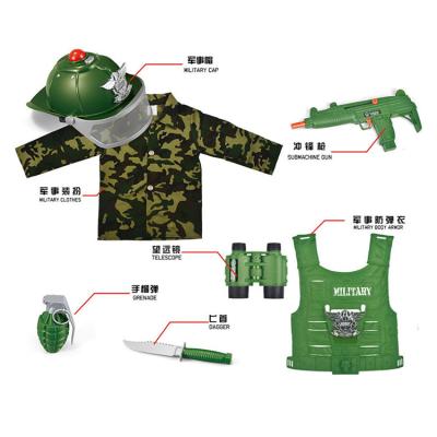 China Fancy Kids Dress Up Soldiers Roman Military Tools Soldier Cosplay Costume For Career for sale