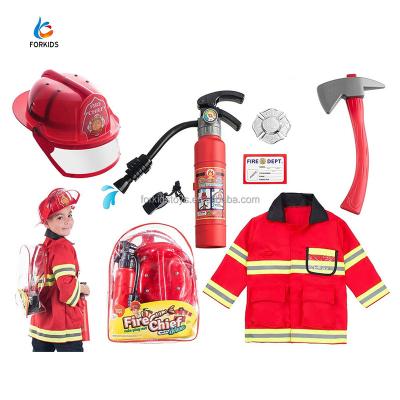 China Firemn Toy 8pcs Halloween Costume Fireman Toy Cosplay Set for sale