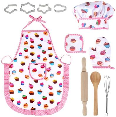 China POLYESTER Kids Pretend To Play Set Kids Girls Boys Cooking To Pretend Role Play Kitchen Toy Set for sale