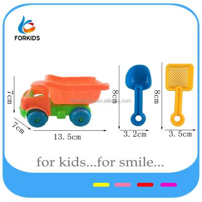 China PROMOTION 3PCS Plastic Non-phthalate MINI PLASTIC TOY TRUCK, KIDS SUMMER BEACH TOY SET FOR OUTDOOR PLAY for sale