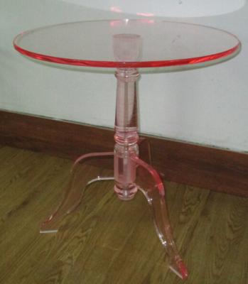 China Acrylic Furniture Table And Chairs Transparent Customized Color 495*495*508mm for sale