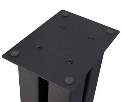 China Desktop Monitor Speaker Stands HV-70 Black Powder Coated Metal Heavy Duty for sale