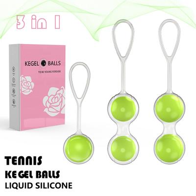 China Liquid Kegel Weight Indirect Silicone Kegel Balls Sex Toys For Women Vagina Tighten Exercise Chinese Kegel Balls Vibrator For Adult Women for sale