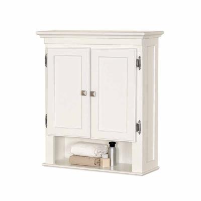 China Modern Wall Mounted Wooden Vanity Cabinet Set White Bathroom Set Household Furniture for sale