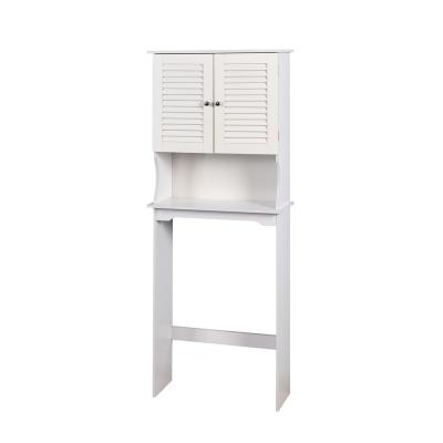 China Modern Space Saver Bathroom Furniture PB In White Melamine Laminated Wood Household for sale