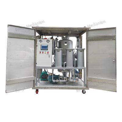 China Building Material Shops Reasonable Price Vacuum Lubricating Oil Hydraulic Turbine  Oil Purifier Oil Filter Industrial PLC Stainless Steel Material for sale