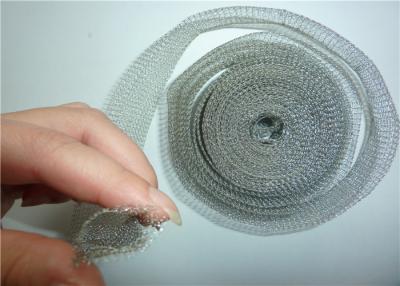 China Tin Coated Knitted Wire Mesh 40mm 30m/roll-Damp het Vloeibare Filtreren voor Beveiliging Te koop