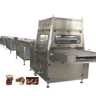 China Snack Factory Chocolate Enrobing Machine For Enrobing Different Kinds Of Snacks for sale