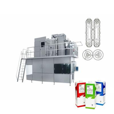 China 100ml 125ml 200ml 250ml 500ml 1L Food Brick Carton Filling Machine for sale