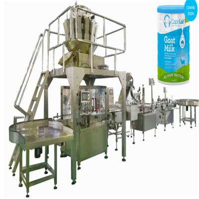 China Automatic Milk Powder Tin Can Filling Sealing Machine for sale