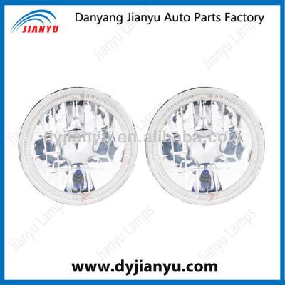 China Beam plastic semi-sealed head light, head lamp with led ring, auto parts wholesalerJY124 for sale