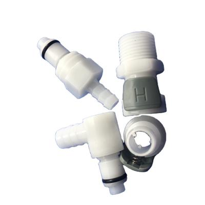 China CPC Supply APC New Quick Coupling Screw Thread Through Plate Disconnect Break Plastic Pagoda Quick Connector for sale