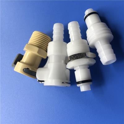 China 2022Medical Equipment Imitation CPC Quick Coupling Quick Coupling Threaded Straight Plastic Quick Disassembly Through-Board Quick Connector for sale