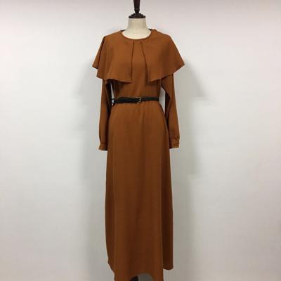 China Ethnic female long dress with belt new style of Hui Hui costume coat plus size ethnic female long dress with belt for sale