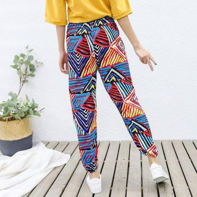 China 2021 Anti-wrinkle design butterfly print women pencil elastic skinny yoga sports high waisted sweatpants leggings stretchy feet pants for sale