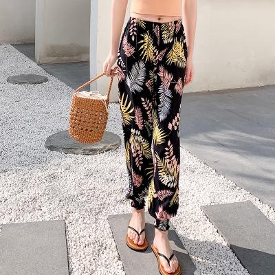 China New Summer Ladies Anti-wrinkle And Mosquito Loose Spring Beach Pants Casual Home Wear for sale