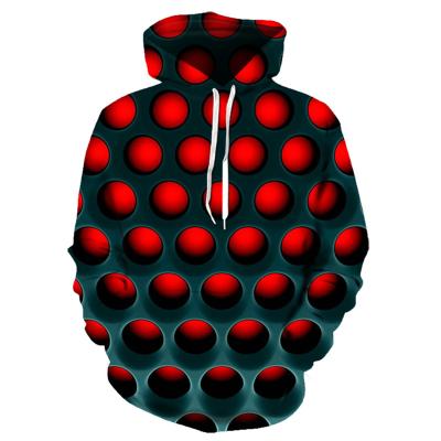 China 2021 Anti-wrinkle Long Sleeve Dizziness Hoodie Fashion Psychedelic Personality Couple 3D Hoodie for sale