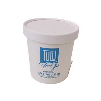 China Disposable Paper Soup Container Disposable Paper Soup Cups And Tub With Paper Lids for sale