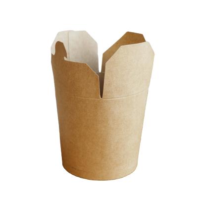 China Hot Sale Good Quality Disposable Packaging Paper Noodle Box Disposable Cheap Food Container for sale