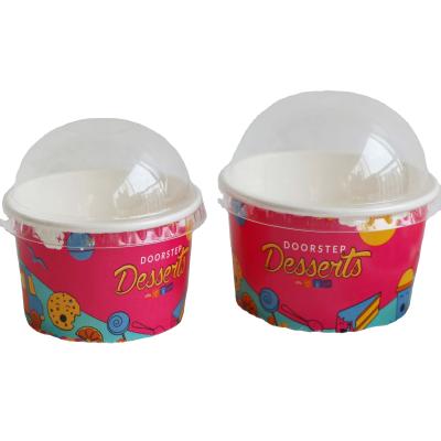 China Different Size Disposable Recycled Ice Cream Paper Cup And Lid 3oz for sale