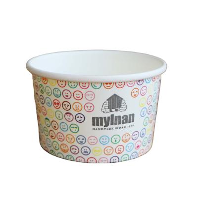 China Disposable Paper Ice Cream Serving Bowl Paper Cups Ice Cream Bowl for sale