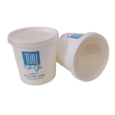 China Disposable Disposable Takeaway Cups Custom Cup Soup Wrapping Paper and Lids for sale