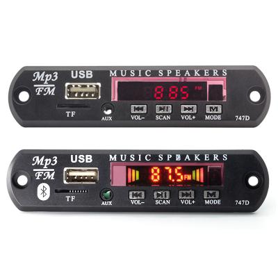 China 5V(Optional) 12V FM Radio Module BT5.0 MP3 Player Decoding Board Support TF SD Card/USB/FM Stereo Wireless Audio Remote Radio For Car for sale