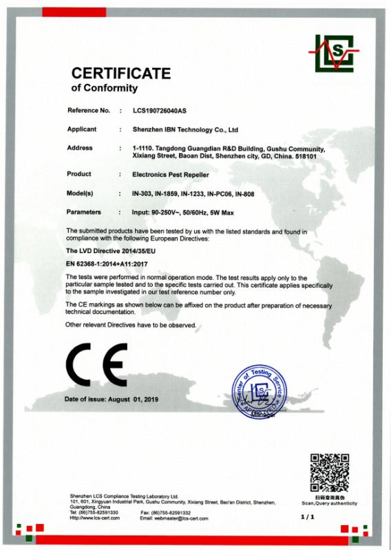 CE - Shenzhen IBN Technology Co., Ltd.