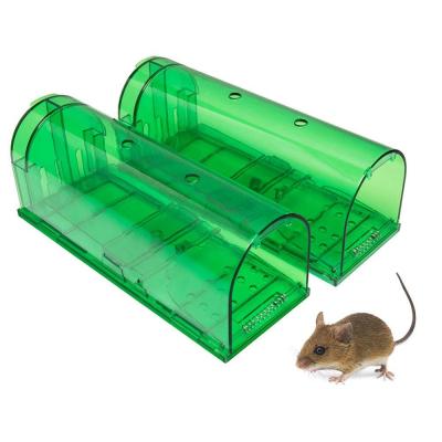 China Disposable Plastic No Kill Humane Mouse Trap Smart Mouse Trap Cage For Large Mouse Trap 2 Packs for sale