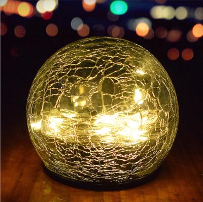 China Flexible LED Garden Lights Solar Powered and Glass Ball Path Light for Christmas Decoration Solar Power Gardening Light for sale