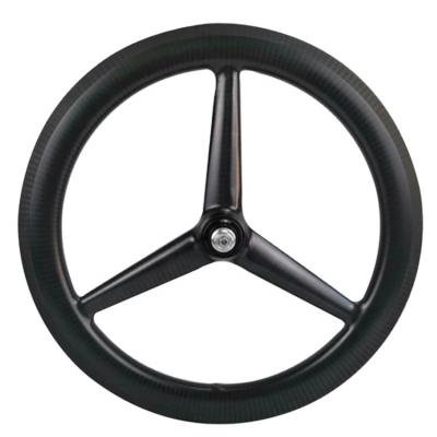 China BMX Bike Factory Sale 3 Spoke Road Bike Carbon Wheel Zf603-23 ​​OEM Logo Tuleless Carbon Wheel for sale