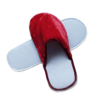 China Hot Sale Custom Hot Spa Hotel Guest Slippers Fashion Trend Fancy Sale Red Hotel Slippers for Women Disposable for sale