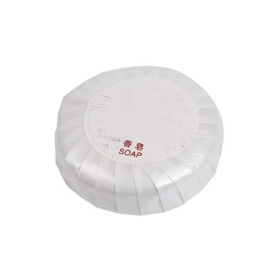 China Disposable Mini Home Hotel Spa Disposable Natural Organic Round Hotel Displacing Soap 15 Gram for sale