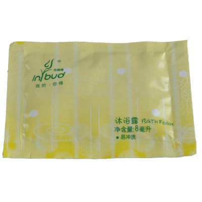 China Eco - Friendly Ect Hotel Shampoo / Shower Gel / Body Lotion / Conditioner Topped Sachet for sale